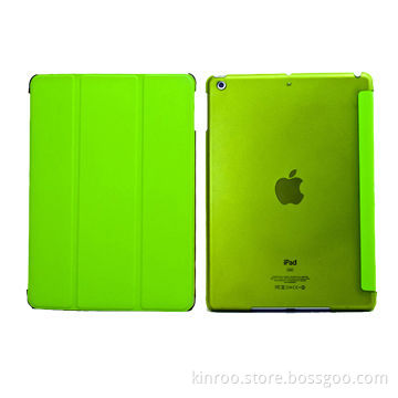3-panel Cover for iPad air, with transparent shell